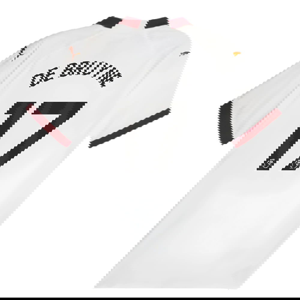 2023-2024 Man City Authentic Away Shirt (DE BRUYNE 17)