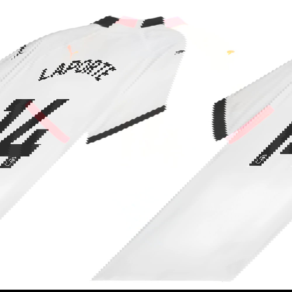 2023-2024 Man City Authentic Away Shirt (LAPORTE 14)