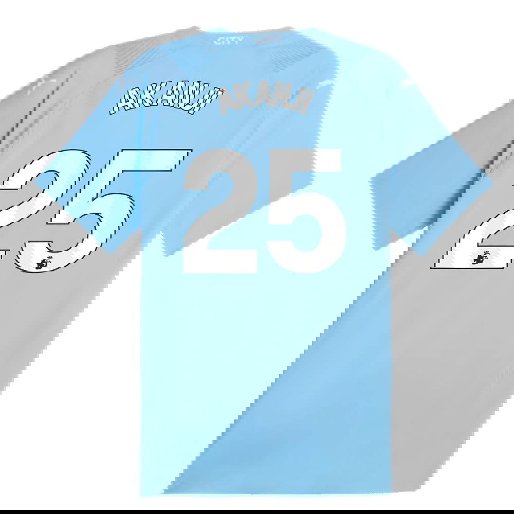 2023-2024 Man City Authentic Home Shirt (AKANJI 25)