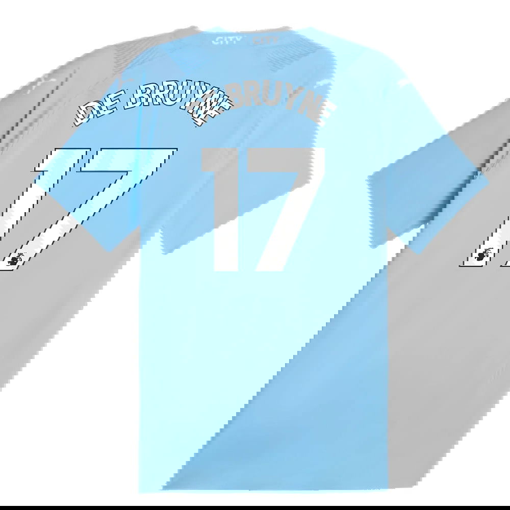 2023-2024 Man City Authentic Home Shirt (DE BRUYNE 17)