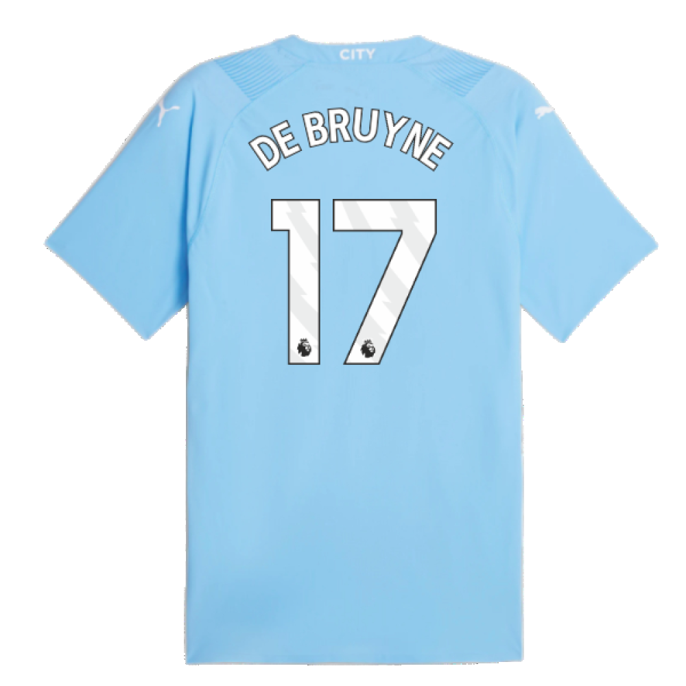 2023-2024 Man City Authentic Home Shirt (DE BRUYNE 17)