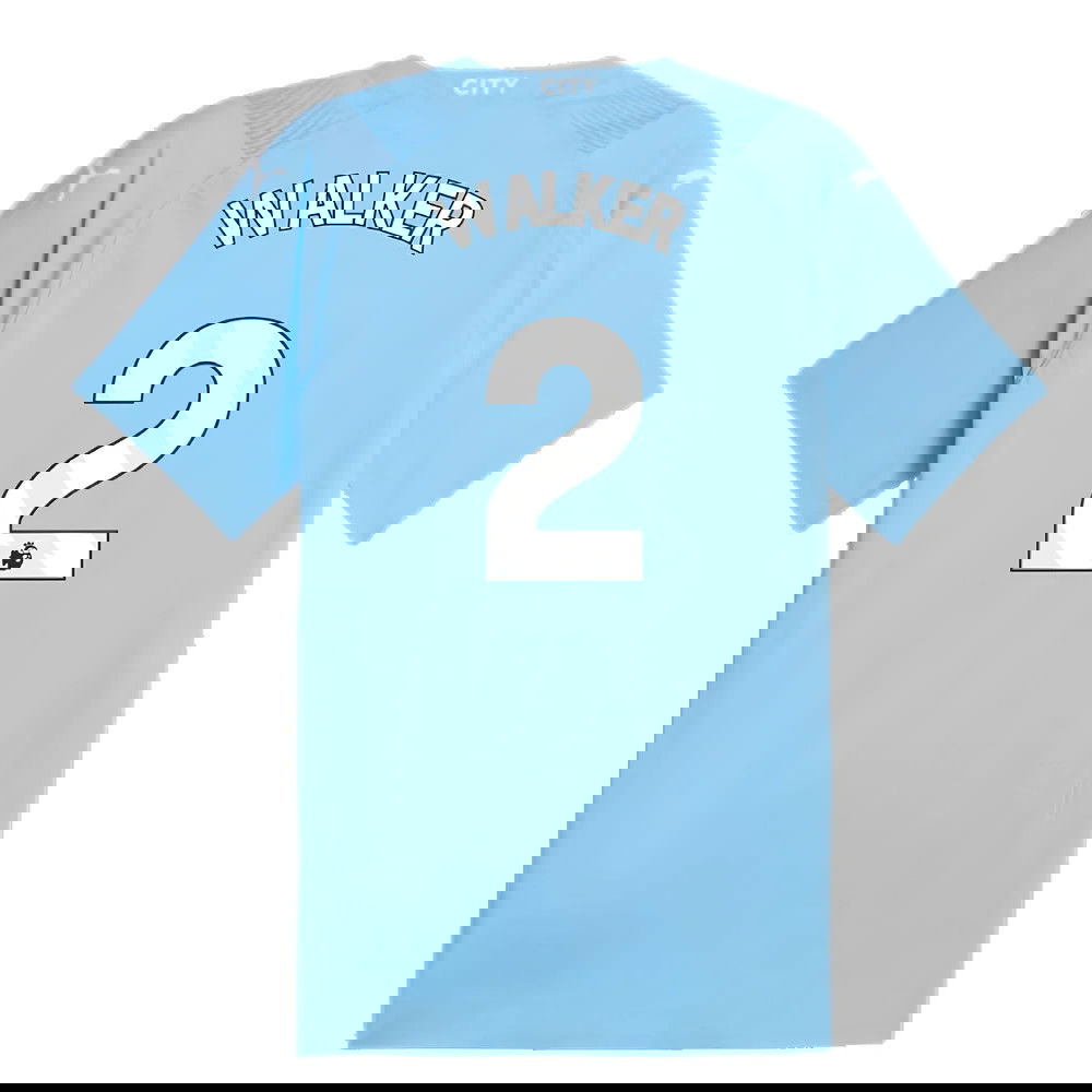 2023-2024 Man City Authentic Home Shirt (WALKER 2)