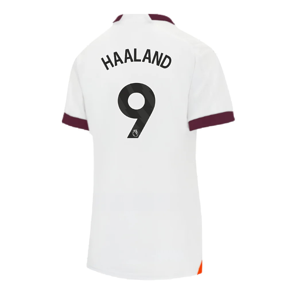 2023-2024 Man City Away Shirt (Ladies) (HAALAND 9)