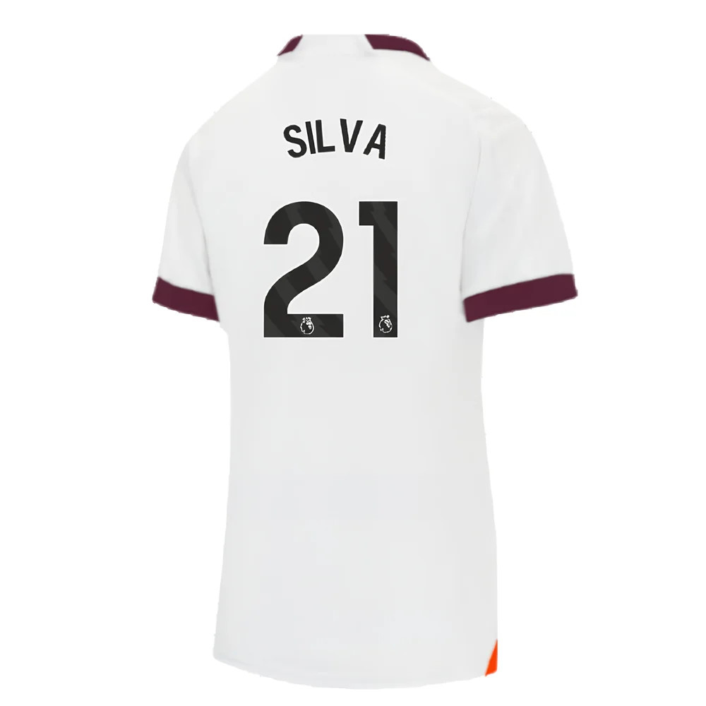 2023-2024 Man City Away Shirt (Ladies) (SILVA 21)