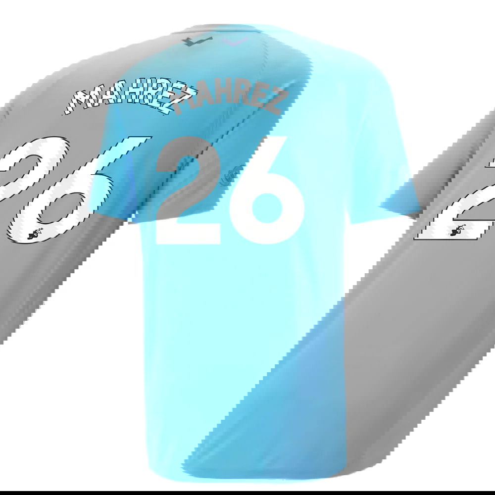 2023-2024 Man City Casuals Tee (Blue Wash) - Kids (MAHREZ 26)