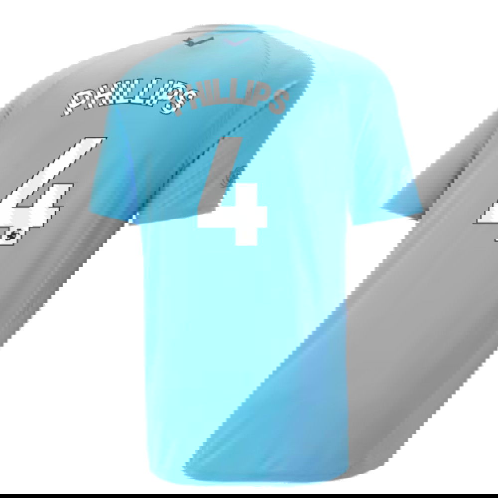 2023-2024 Man City Casuals Tee (Blue Wash) - Kids (PHILLIPS 4)