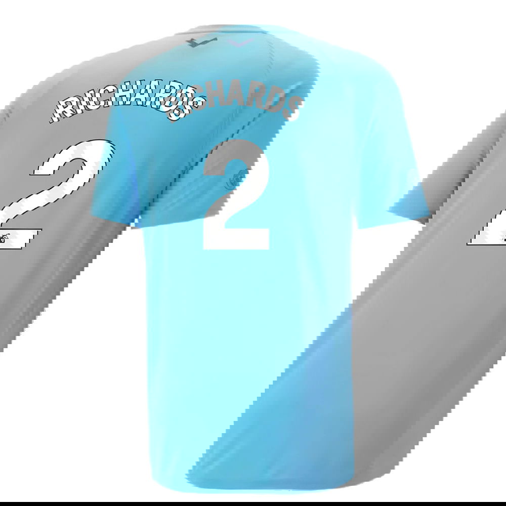 2023-2024 Man City Casuals Tee (Blue Wash) - Kids (RICHARDS 2)