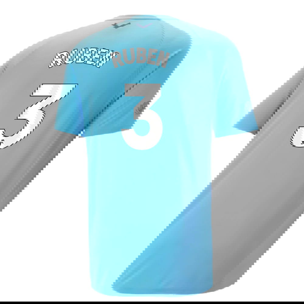 2023-2024 Man City Casuals Tee (Blue Wash) - Kids (RUBEN 3)