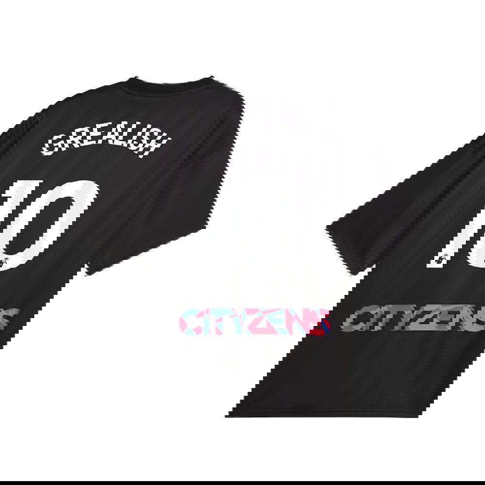 2023-2024 Man City FtblNrgy Jersey (Black) (GREALISH 10)