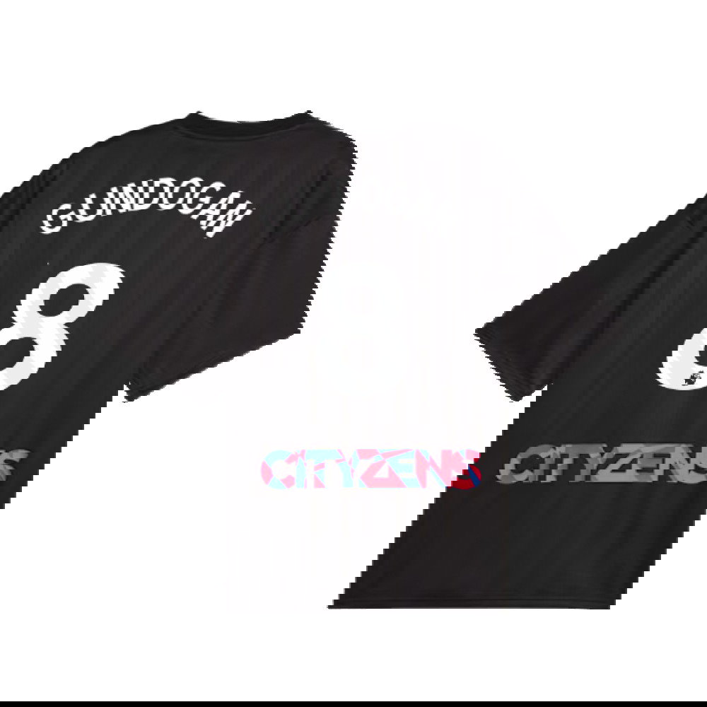 2023-2024 Man City FtblNrgy Jersey (Black) (GUNDOGAN 8)