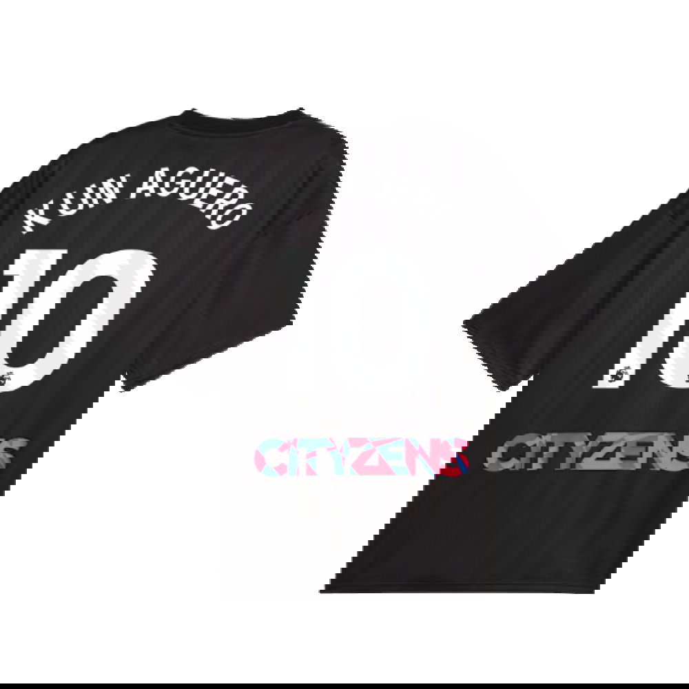 2023-2024 Man City FtblNrgy Jersey (Black) (KUN AGUERO 10)