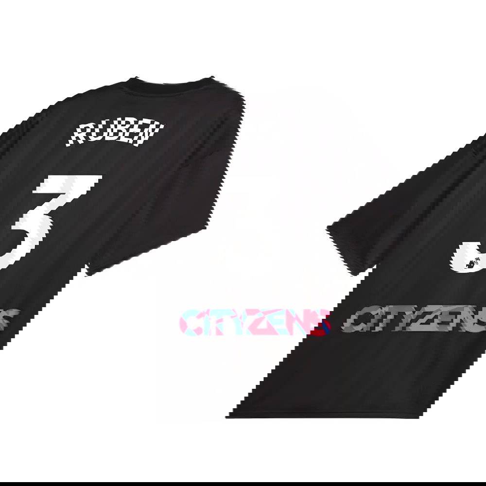 2023-2024 Man City FtblNrgy Jersey (Black) (RUBEN 3)