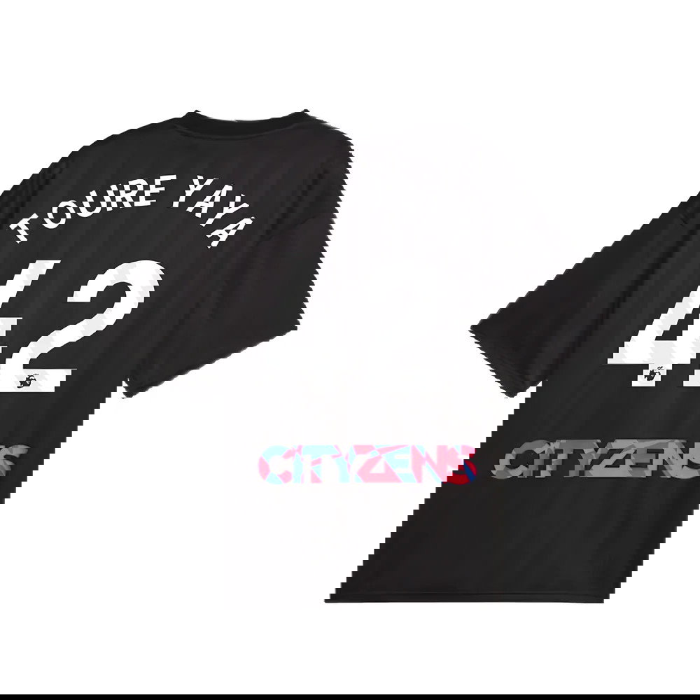 2023-2024 Man City FtblNrgy Jersey (Black) (TOURE YAYA 42)