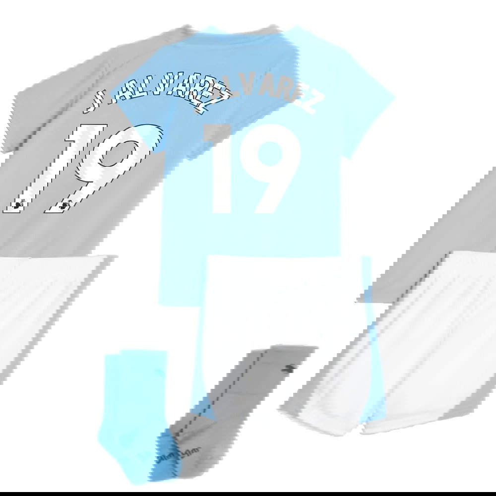 2023-2024 Man City Home Baby Kit (J ALVAREZ 19)
