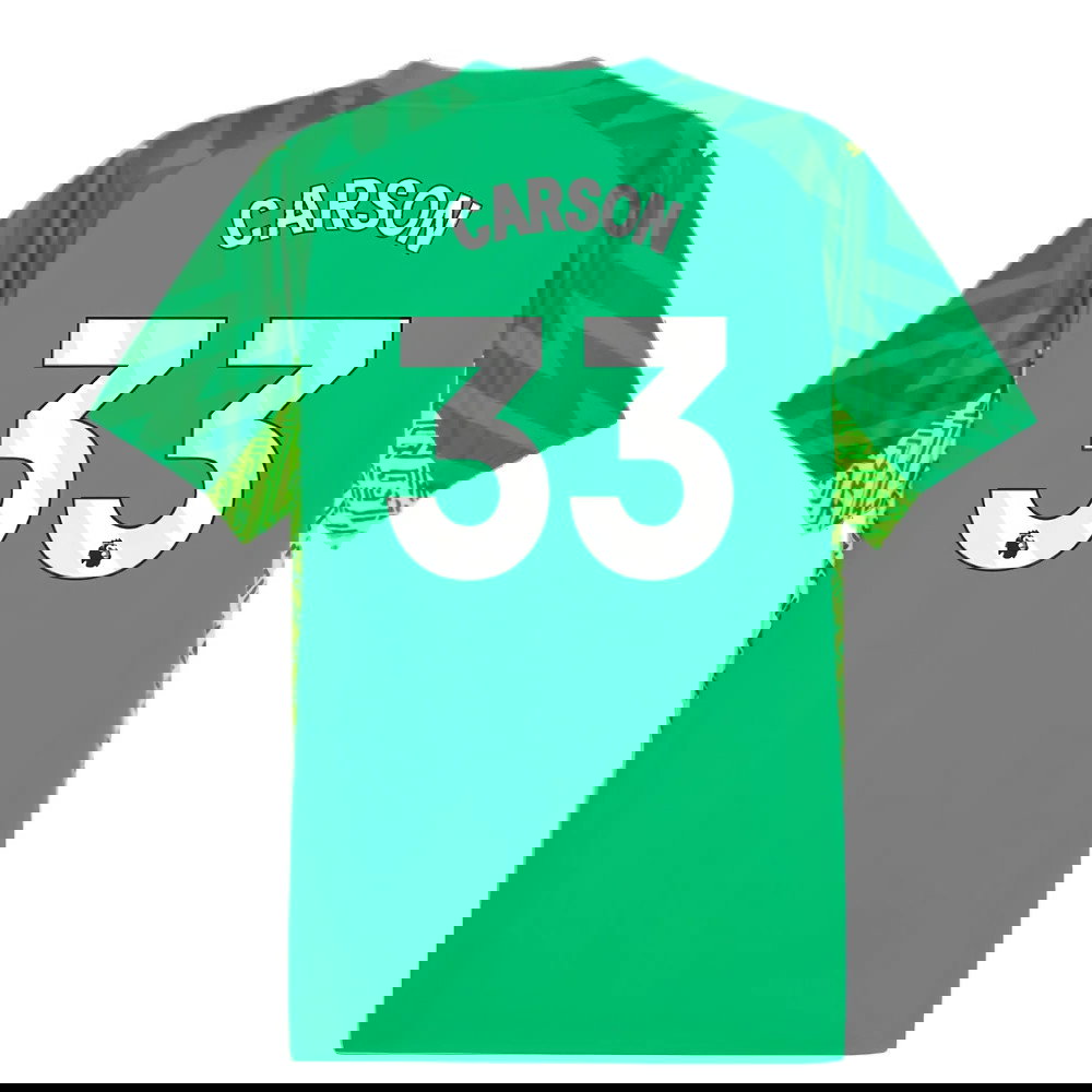 2023-2024 Man City Home Goalkeeper Shirt (Green) (Carson 33)