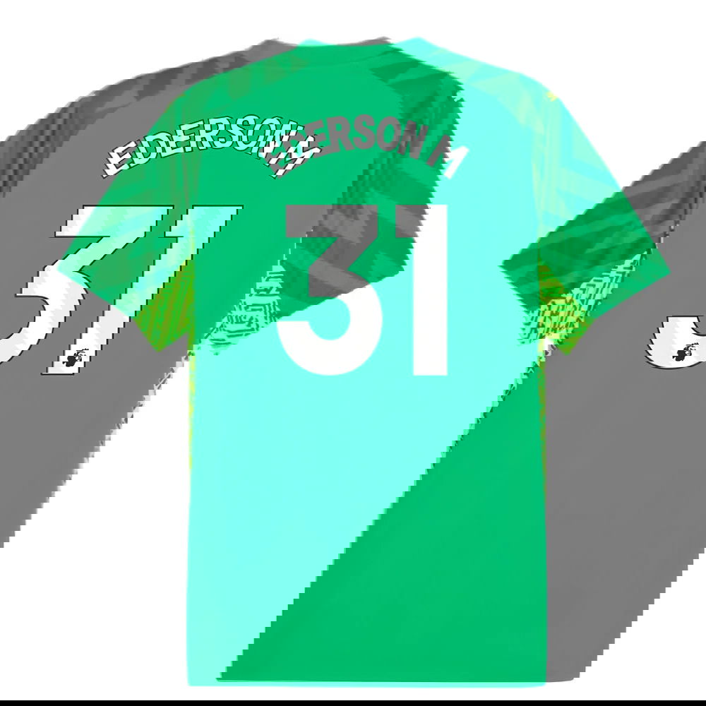 2023-2024 Man City Home Goalkeeper Shirt (Green) (Ederson M 31)