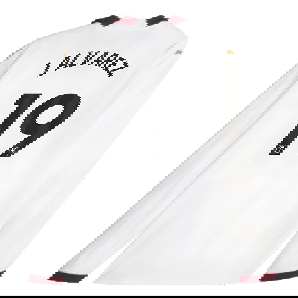 2023-2024 Man City Long Sleeve Away Shirt (J ALVAREZ 19)