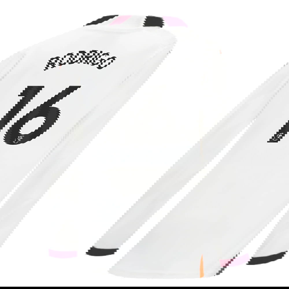 2023-2024 Man City Long Sleeve Away Shirt (Kids) (RODRIGO 16)