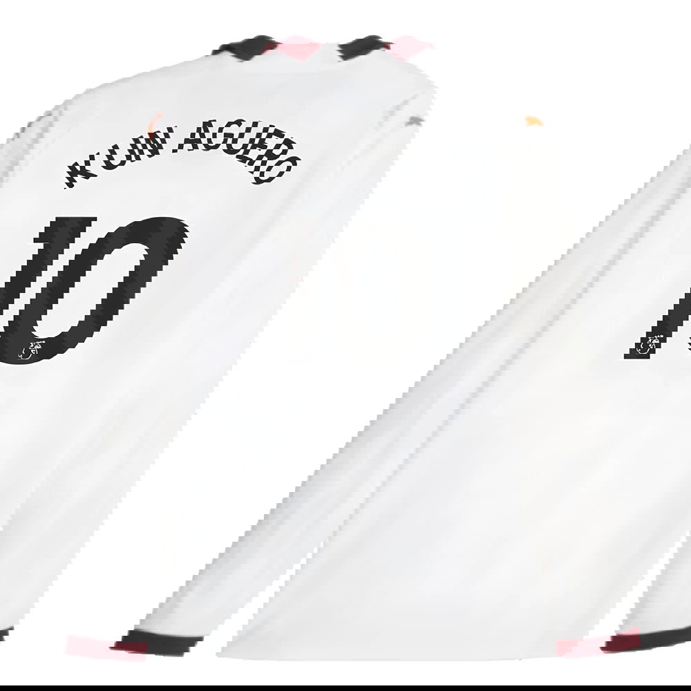 2023-2024 Man City Long Sleeve Away Shirt (KUN AGUERO 10)