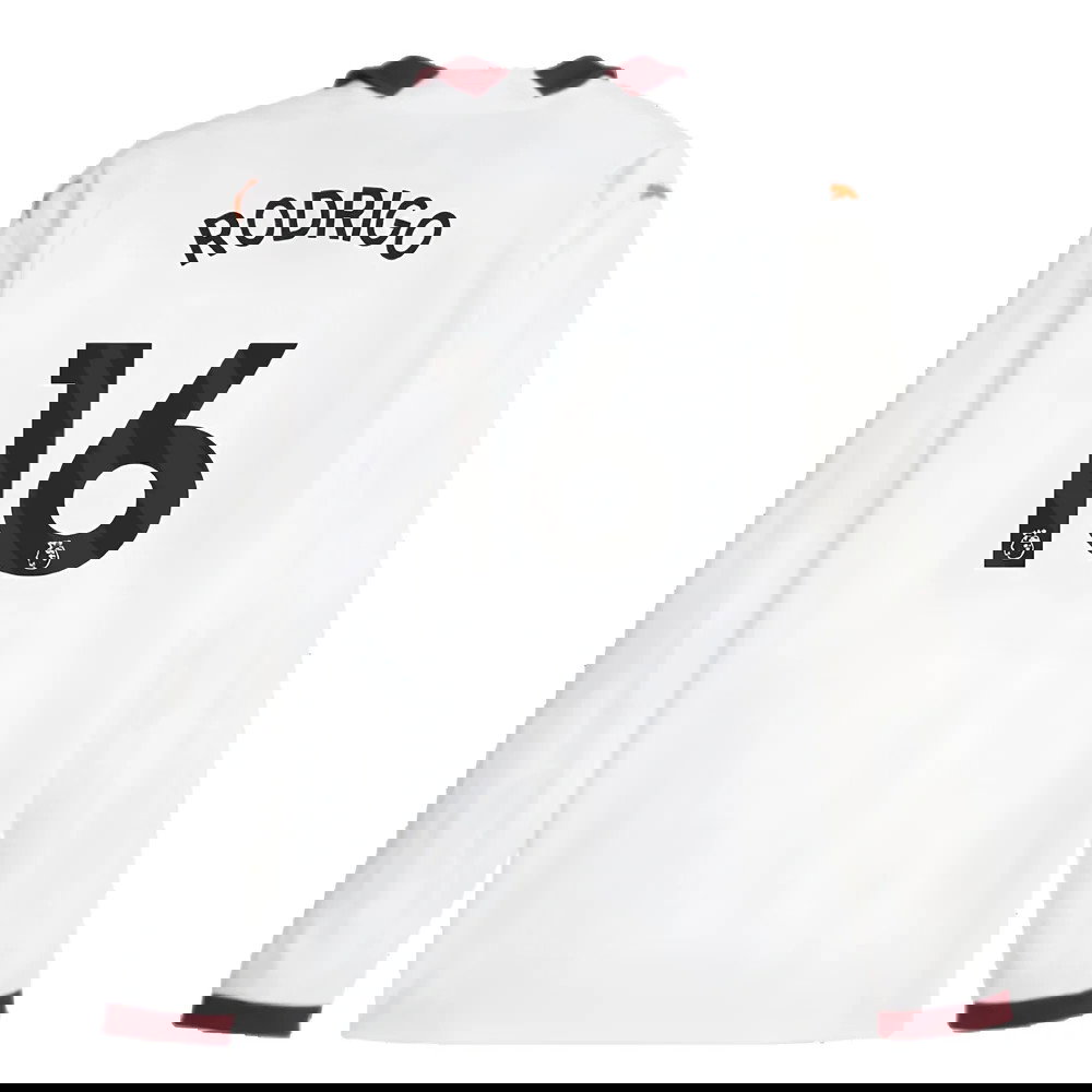 2023-2024 Man City Long Sleeve Away Shirt (RODRIGO 16)