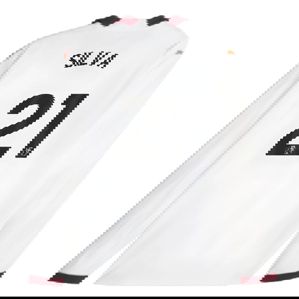 2023-2024 Man City Long Sleeve Away Shirt (SILVA 21)