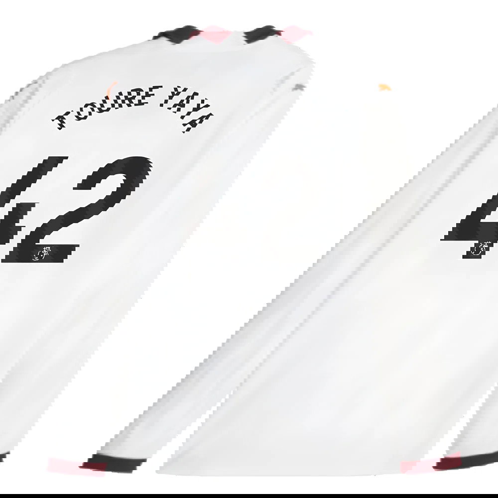 2023-2024 Man City Long Sleeve Away Shirt (TOURE YAYA 42)