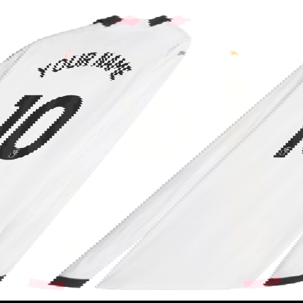 2023-2024 Man City Long Sleeve Away Shirt (Your Name)