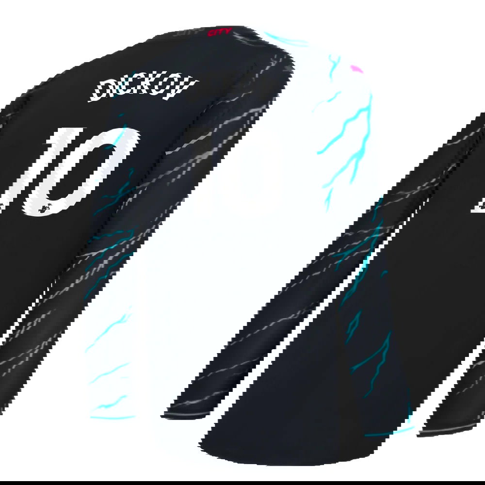 2023-2024 Man City Long Sleeve Third Shirt (DICKOV 10)
