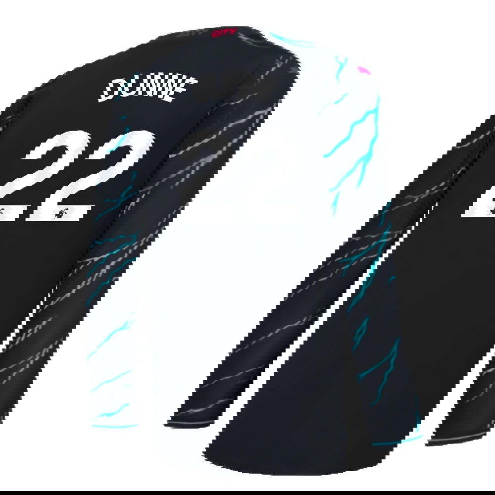 2023-2024 Man City Long Sleeve Third Shirt (DUNNE 22)