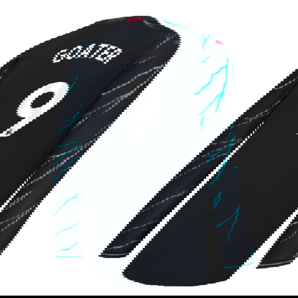 2023-2024 Man City Long Sleeve Third Shirt (GOATER 9)