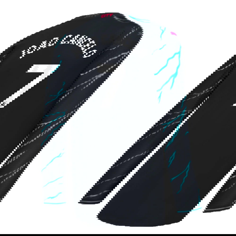 2023-2024 Man City Long Sleeve Third Shirt (JOAO CANCELO 7)