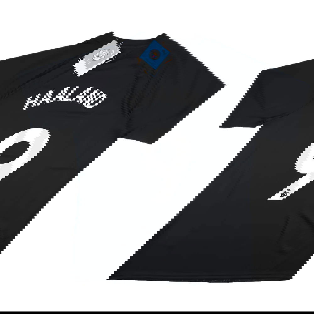 2023-2024 Man City Pre-Match Jersey (Dark Navy) (HAALAND 9)