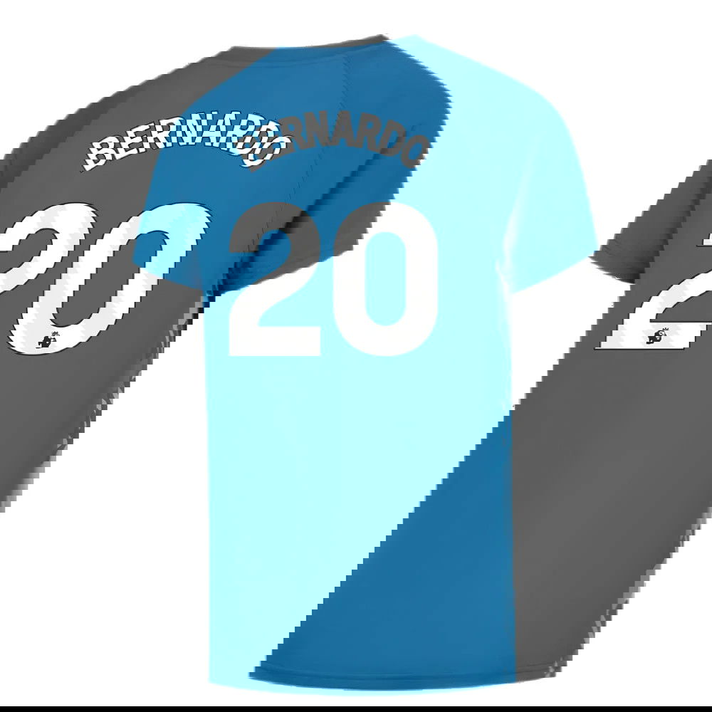 2023-2024 Man City Pre-Match Jersey (Lake Blue) (BERNARDO 20)