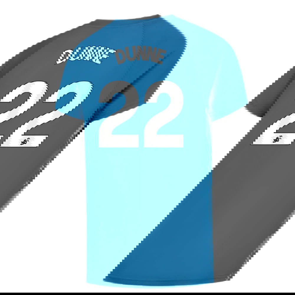 2023-2024 Man City Pre-Match Jersey (Lake Blue) (DUNNE 22)