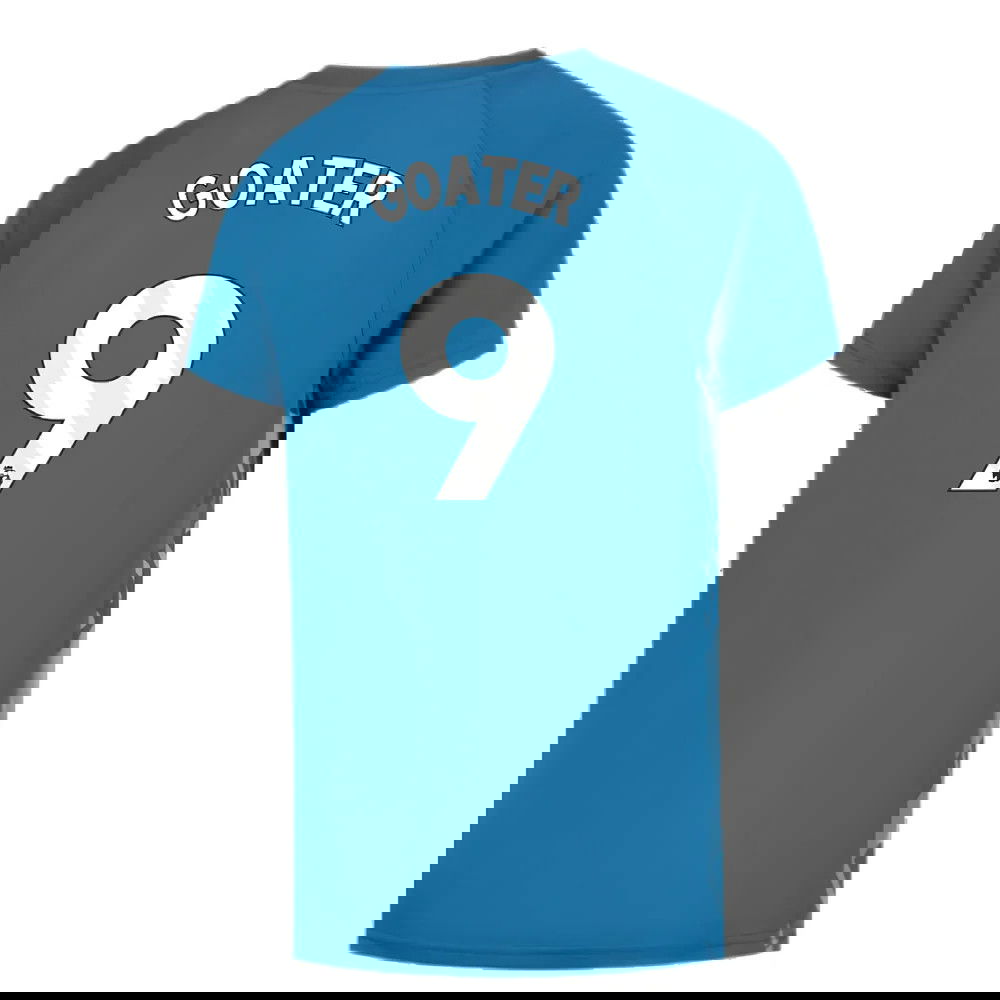 2023-2024 Man City Pre-Match Jersey (Lake Blue) (GOATER 9)