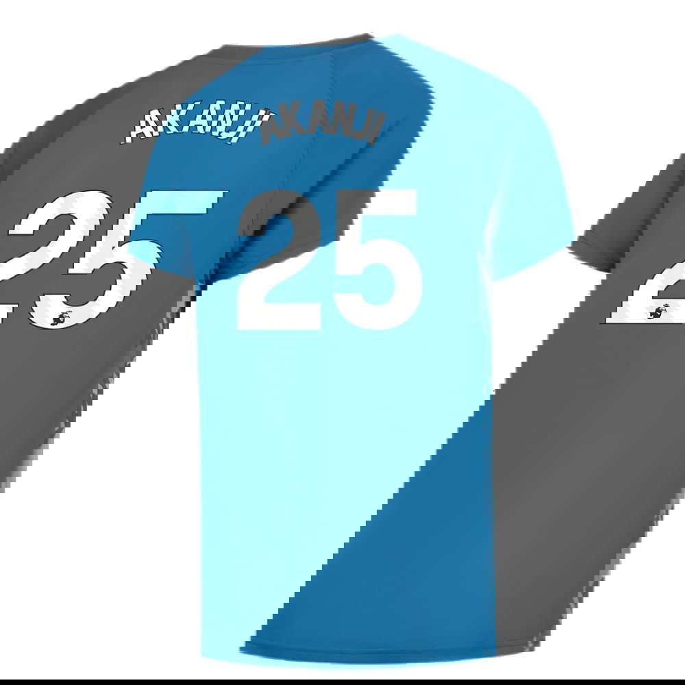 2023-2024 Man City Pre-Match Jersey (Lake Blue) - Kids (AKANJI 25)