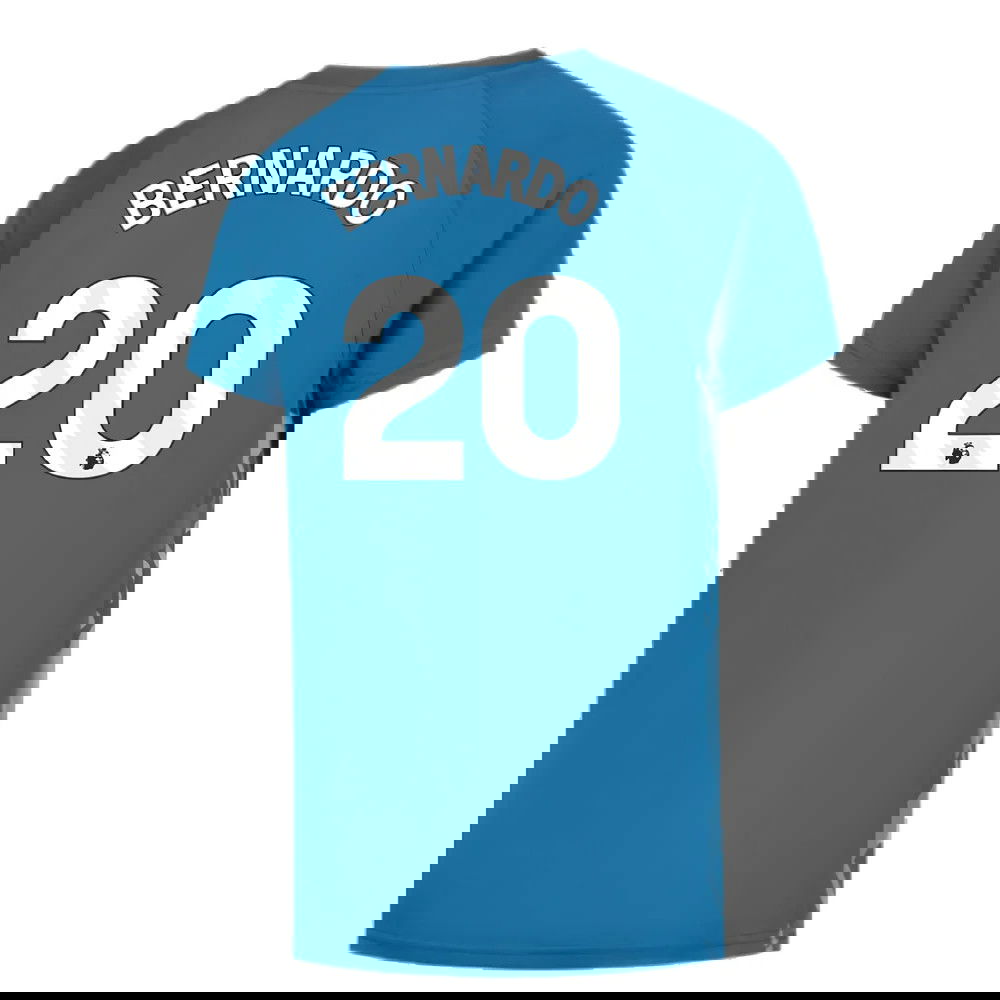 2023-2024 Man City Pre-Match Jersey (Lake Blue) - Kids (BERNARDO 20)