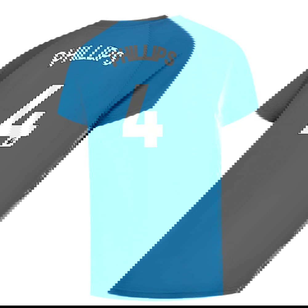 2023-2024 Man City Pre-Match Jersey (Lake Blue) - Kids (PHILLIPS 4)