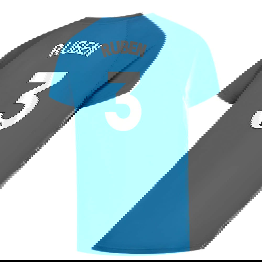 2023-2024 Man City Pre-Match Jersey (Lake Blue) (RUBEN 3)