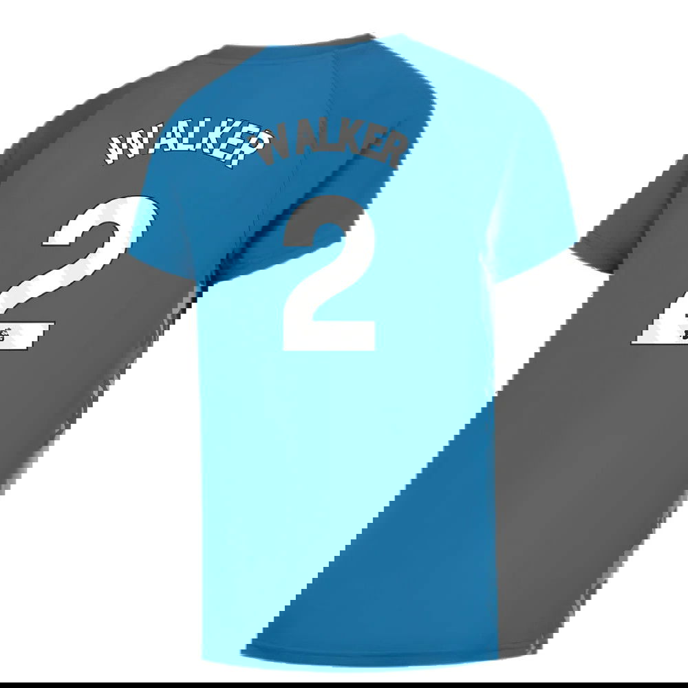 2023-2024 Man City Pre-Match Jersey (Lake Blue) (WALKER 2)