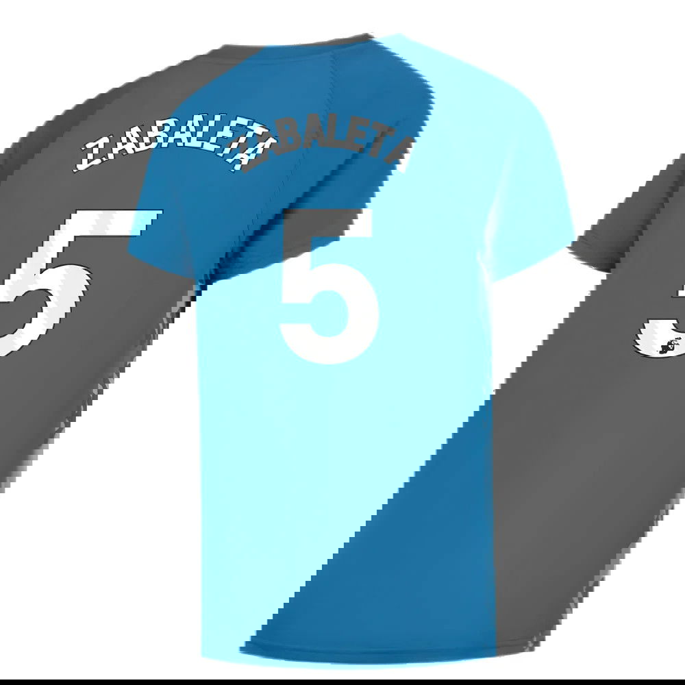 2023-2024 Man City Pre-Match Jersey (Lake Blue) (ZABALETA 5)