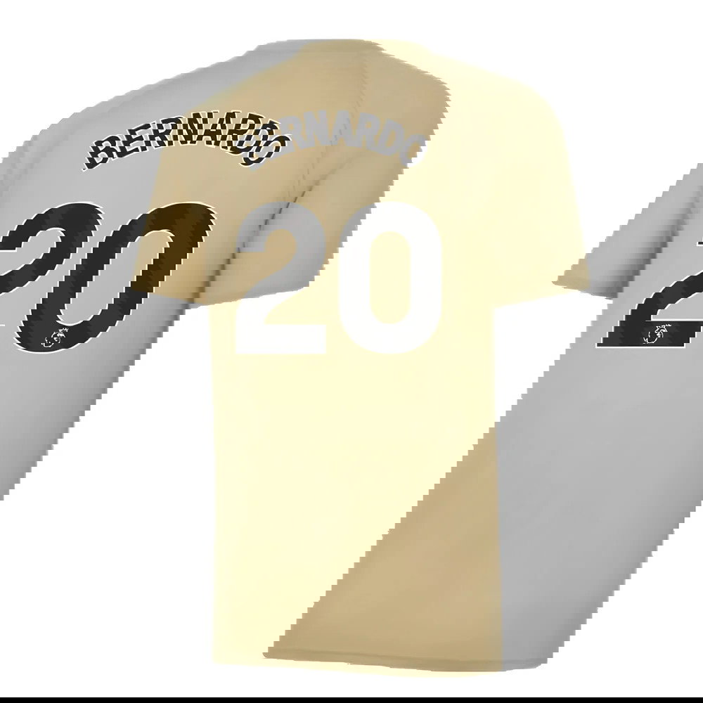 2023-2024 Man City Prematch SS Jersey (Granola) (BERNARDO 20)