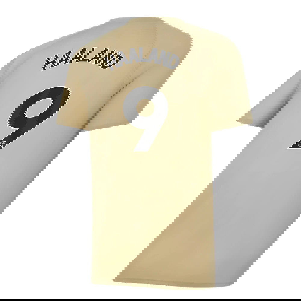 2023-2024 Man City Prematch SS Jersey (Granola) (HAALAND 9)