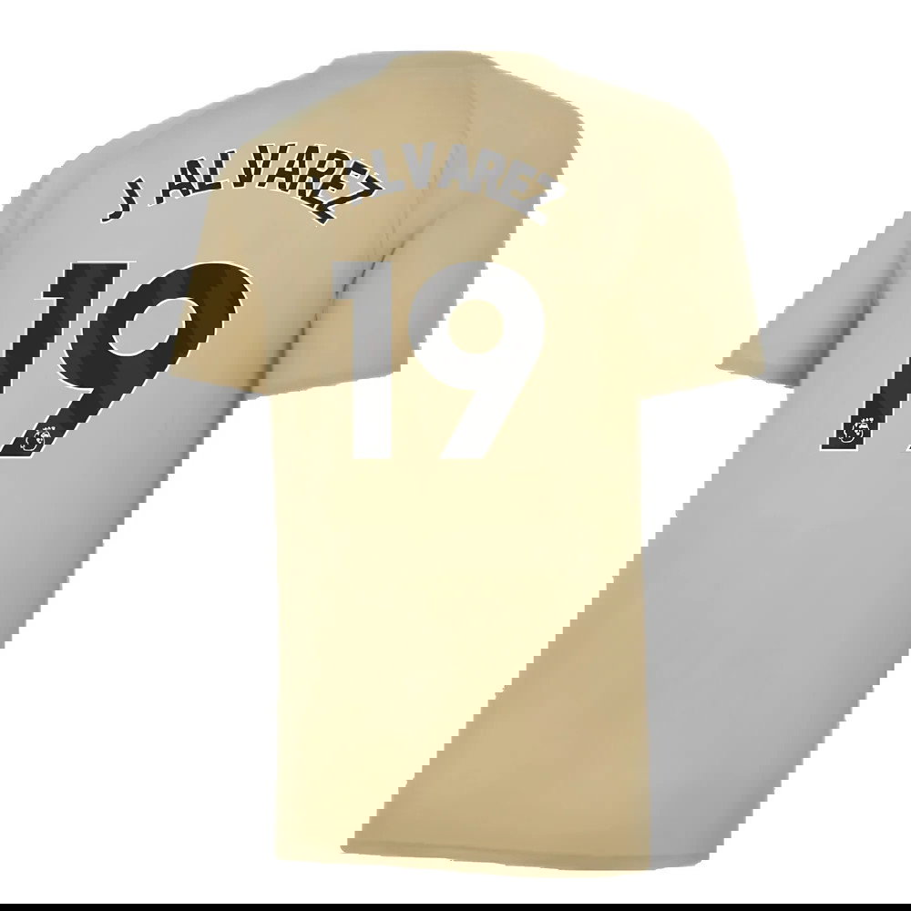 2023-2024 Man City Prematch SS Jersey (Granola) (J ALVAREZ 19)