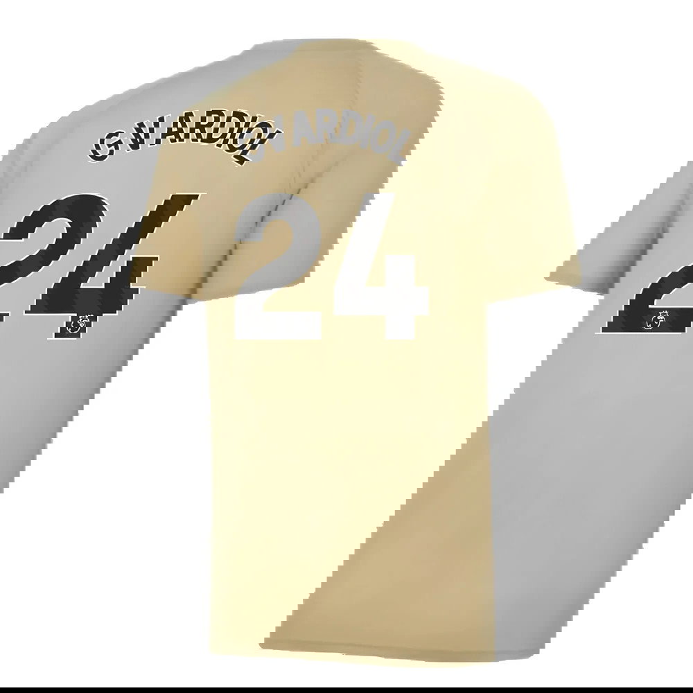 2023-2024 Man City Prematch SS Jersey (Granola) - Kids (Gvardiol 24)