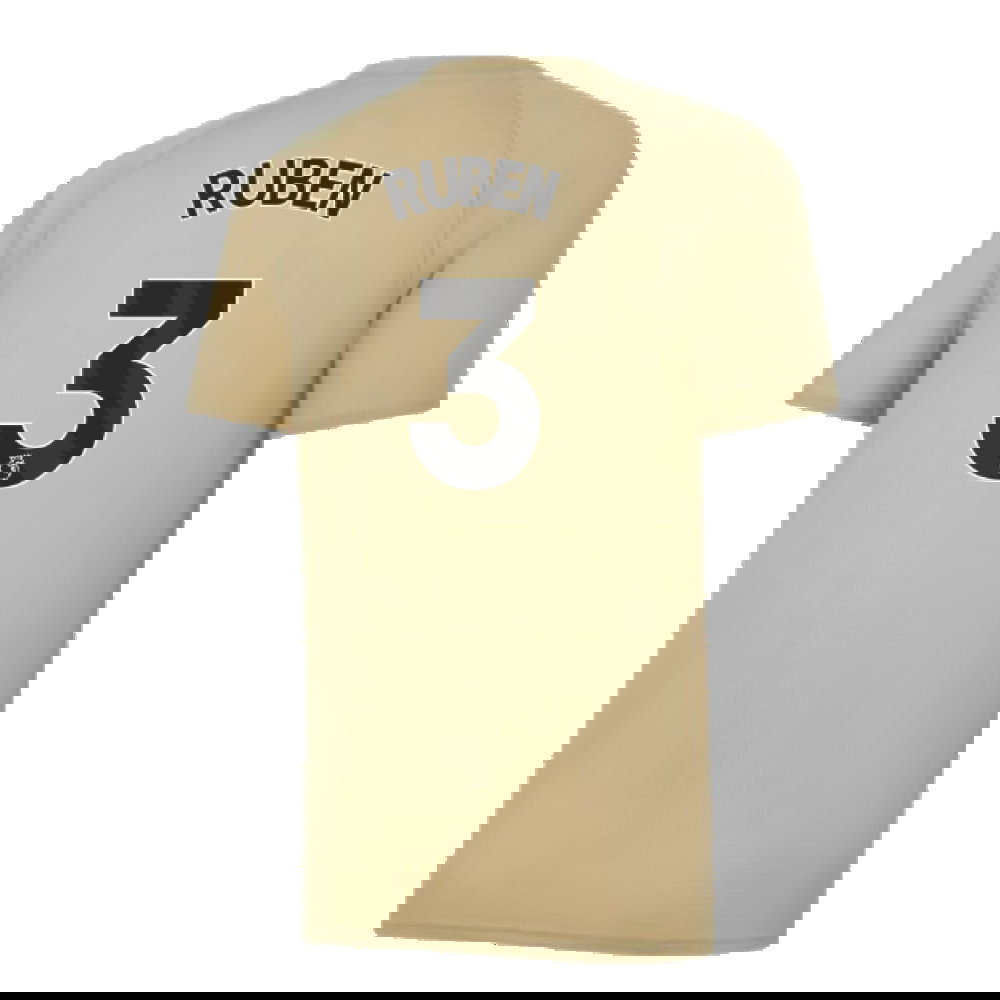 2023-2024 Man City Prematch SS Jersey (Granola) - Kids (RUBEN 3)