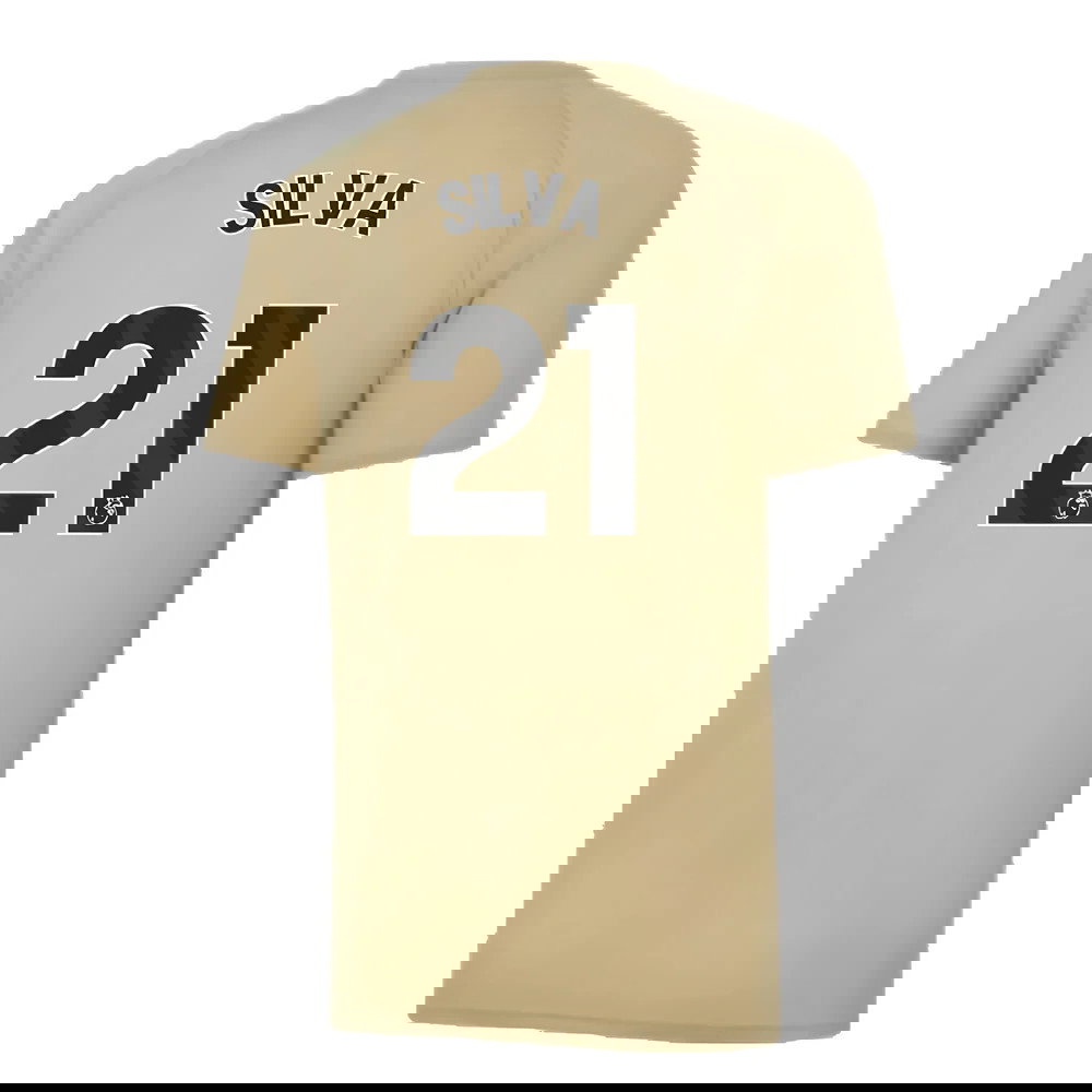 2023-2024 Man City Prematch SS Jersey (Granola) - Kids (SILVA 21)