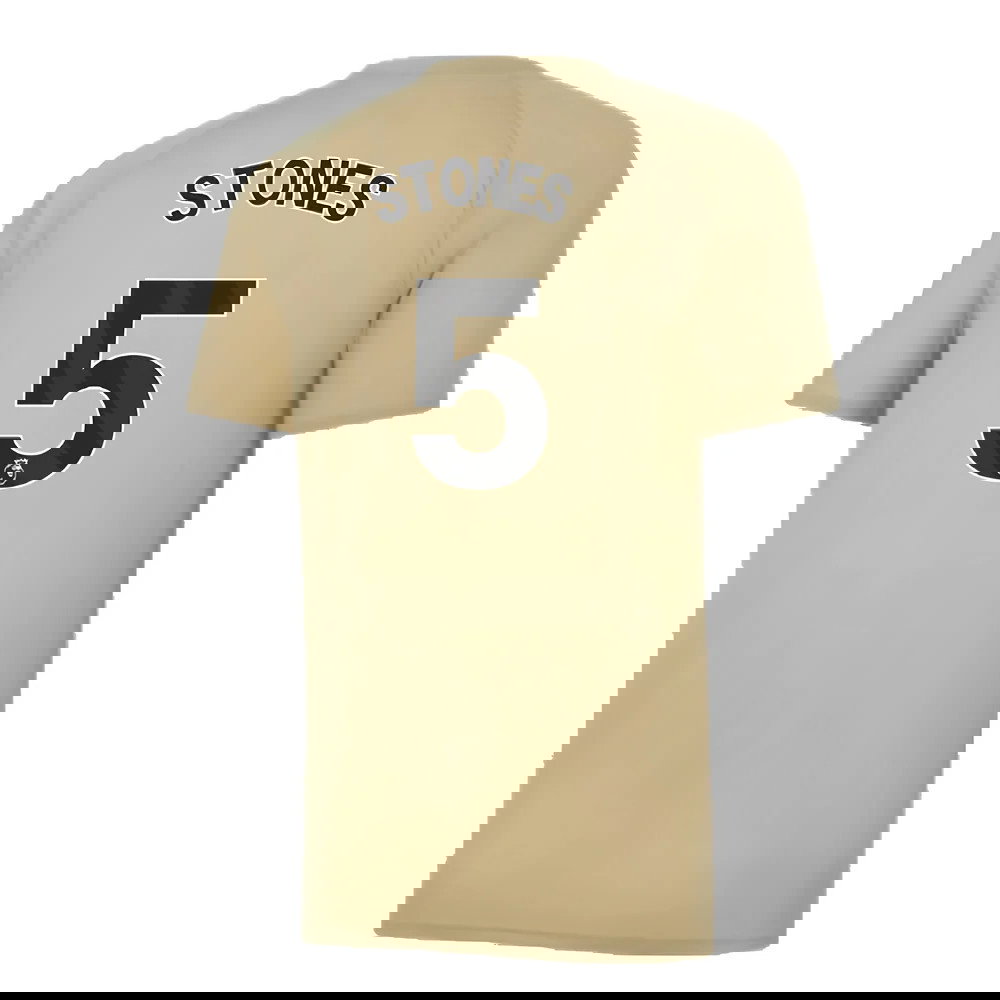 2023-2024 Man City Prematch SS Jersey (Granola) - Kids (STONES 5)