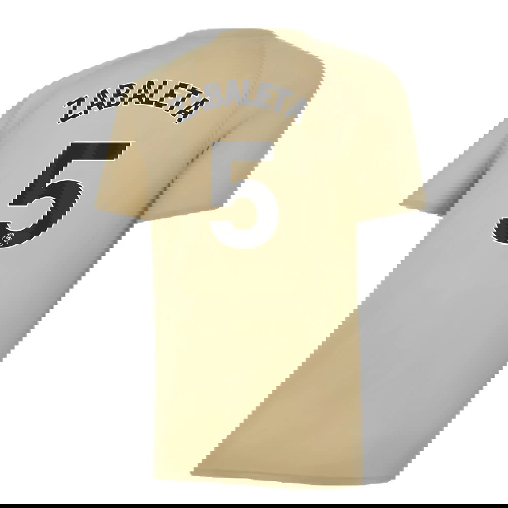 2023-2024 Man City Prematch SS Jersey (Granola) - Kids (ZABALETA 5)