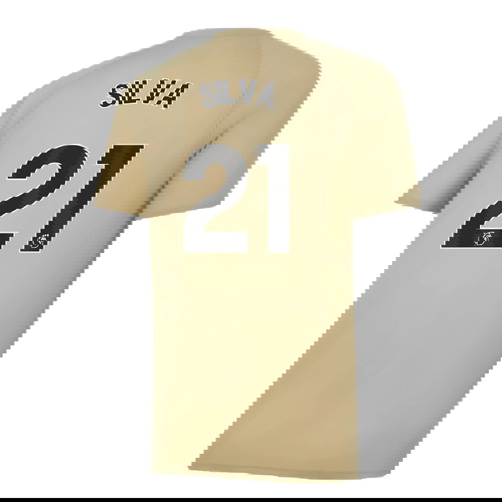 2023-2024 Man City Prematch SS Jersey (Granola) (SILVA 21)